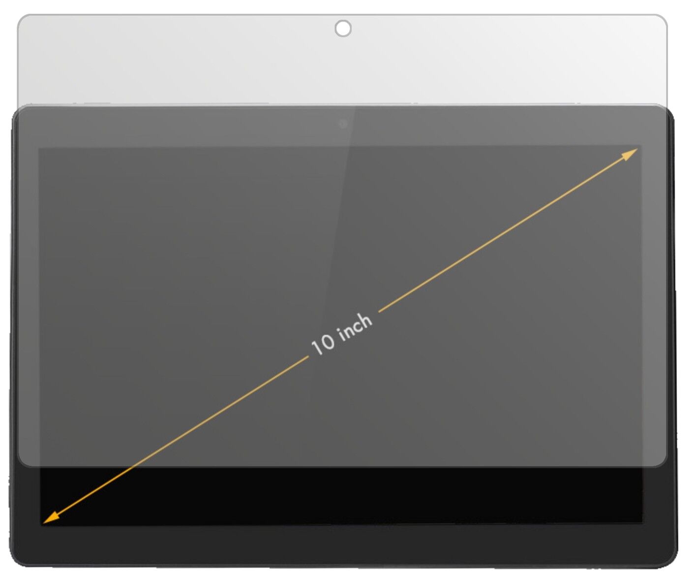 Matte Displayschutzfolie von dipos passend für Excelvan F888, präziser Zuschnitt und blasenfrei montiert