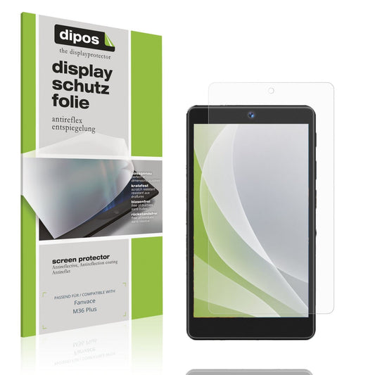 Matte Displayschutzfolie von dipos passend für Fanvace M36 Plus, präziser Zuschnitt und blasenfrei montiert