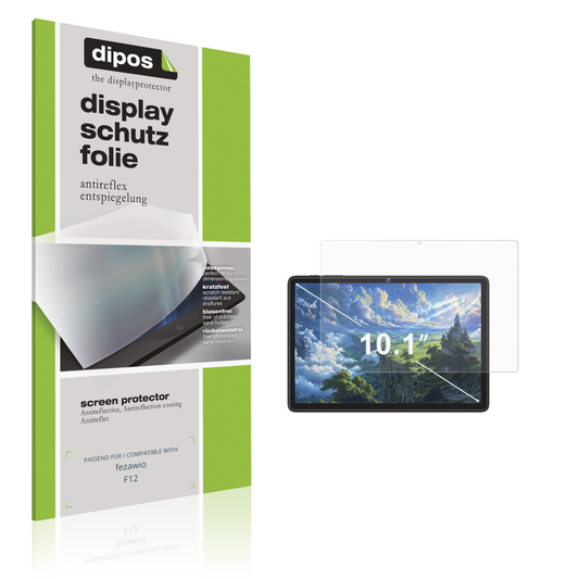 Matte Displayschutzfolie von dipos passend für fezawio F12, präziser Zuschnitt und blasenfrei montiert