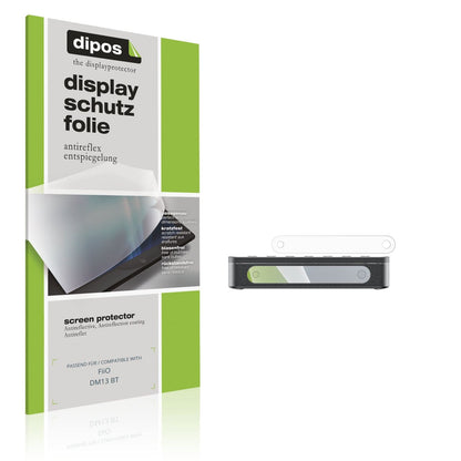 Matte Displayschutzfolie von dipos passend für FiiO DM13 BT, präziser Zuschnitt und blasenfrei montiert