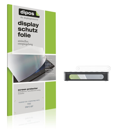 Matte Displayschutzfolie von dipos passend für FiiO DM13 BT, präziser Zuschnitt und blasenfrei montiert