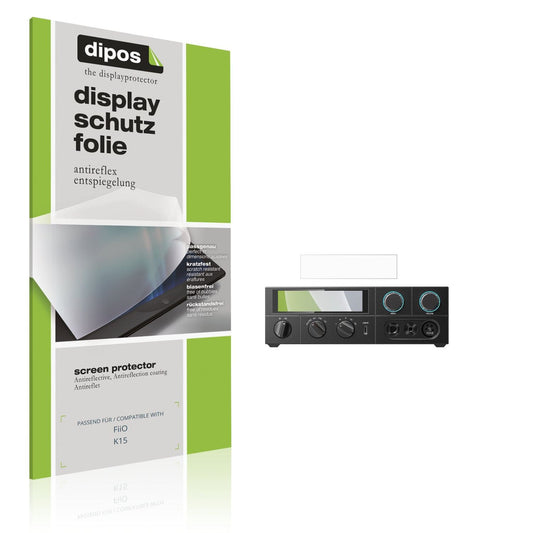 Matte Displayschutzfolie von dipos passend für FiiO K15, präziser Zuschnitt und blasenfrei montiert
