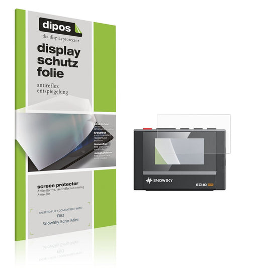 Matte Displayschutzfolie von dipos passend für FiiO SnowSky Echo Mini, präziser Zuschnitt und blasenfrei montiert