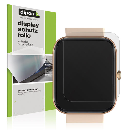 Matte Displayschutzfolie von dipos passend für Fireboltt Neptune, präziser Zuschnitt und blasenfrei montiert