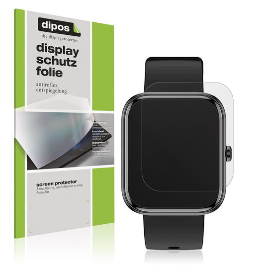 Matte Displayschutzfolie von dipos passend für Fireboltt Ninja Call 2, präziser Zuschnitt und blasenfrei montiert