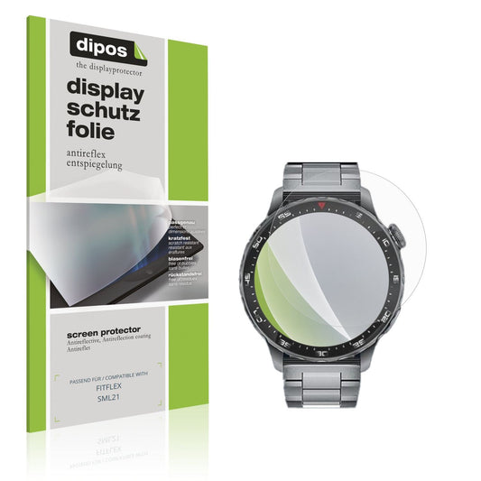 Matte Displayschutzfolie von dipos passend für FITFLEX SML21, präziser Zuschnitt und blasenfrei montiert