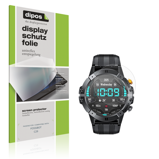 Matte Displayschutzfolie von dipos passend für FOSSiBOT C29, präziser Zuschnitt und blasenfrei montiert