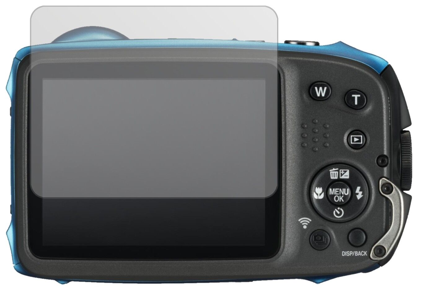 Matte Displayschutzfolie von dipos passend für Fujifilm FinePix XP130, präziser Zuschnitt und blasenfrei montiert
