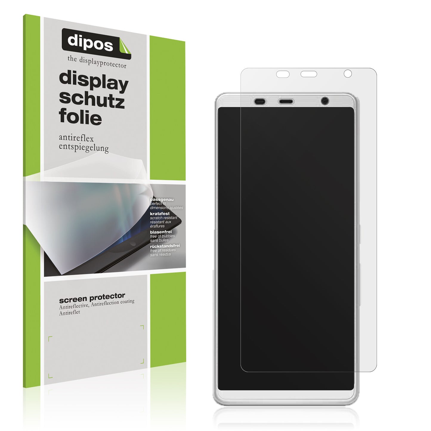 Matte Displayschutzfolie von dipos passend für Fujitsu Arrows Be F-02L, präziser Zuschnitt und blasenfrei montiert