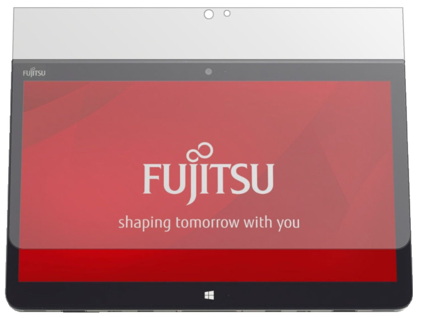 Matte Displayschutzfolie von dipos passend für Fujitsu Stylistic Q736, präziser Zuschnitt und blasenfrei montiert