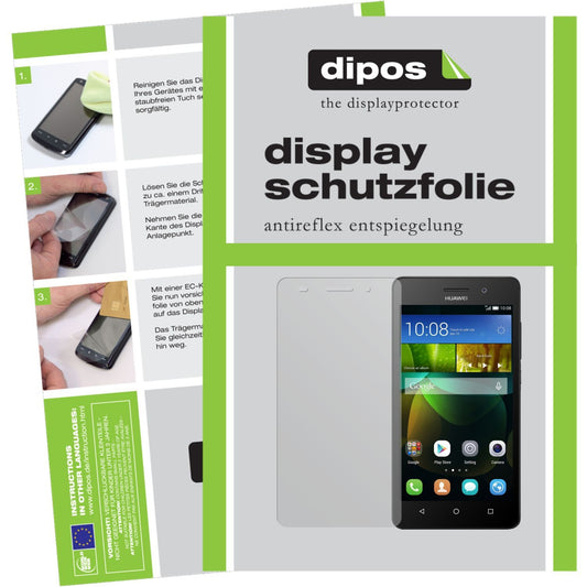 Matte Displayschutzfolie von dipos passend für G Play Mini Huawei, präziser Zuschnitt und blasenfrei montiert