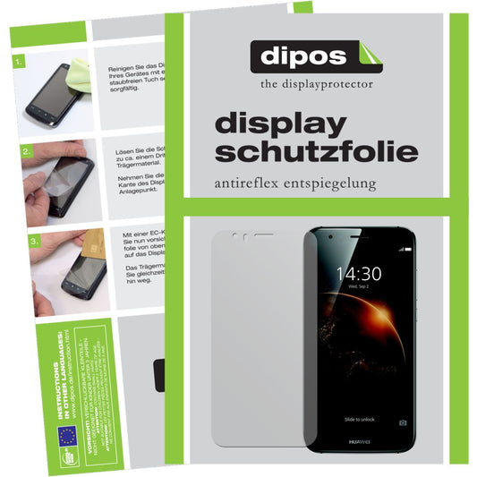 Matte Displayschutzfolie von dipos passend für G8 Huawei, präziser Zuschnitt und blasenfrei montiert