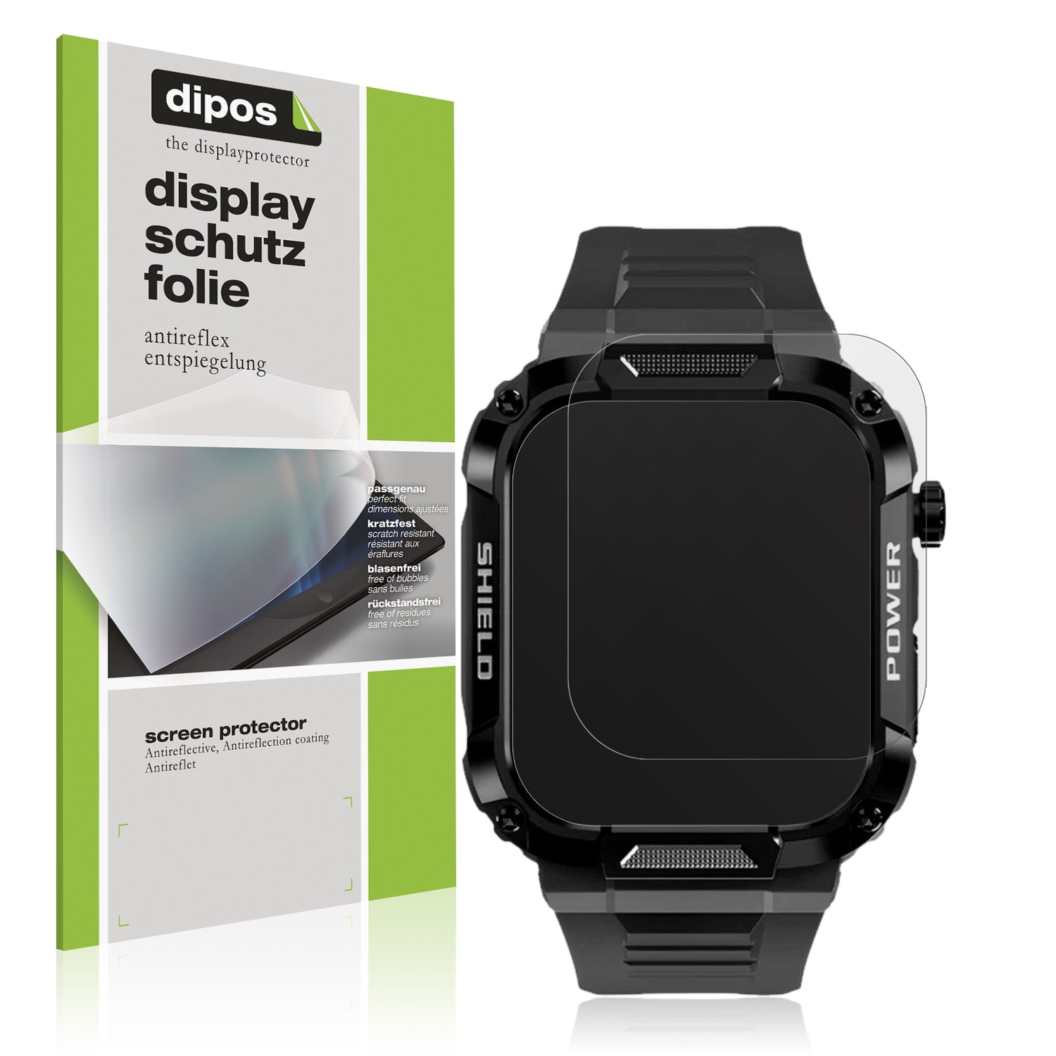 Matte Displayschutzfolie von dipos passend für GARD PRO Ultra, präziser Zuschnitt und blasenfrei montiert