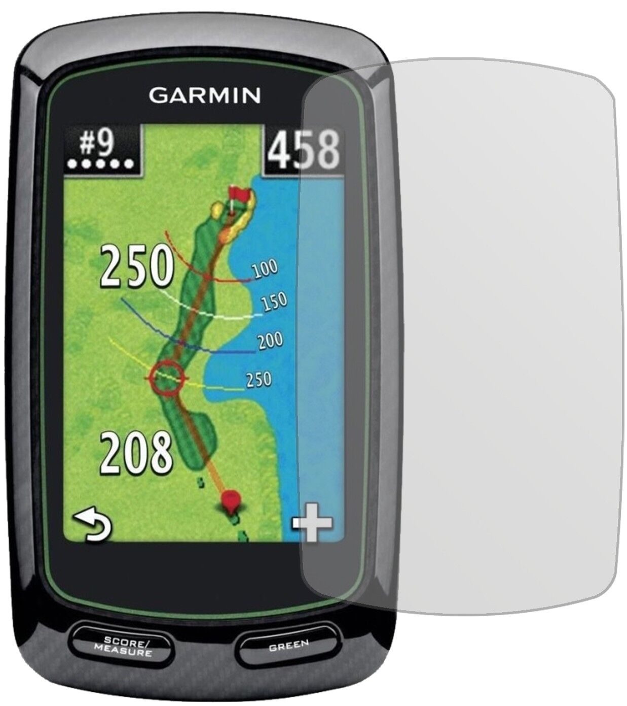 Matte Displayschutzfolie von dipos passend für Garmin Approach G6, präziser Zuschnitt und blasenfrei montiert