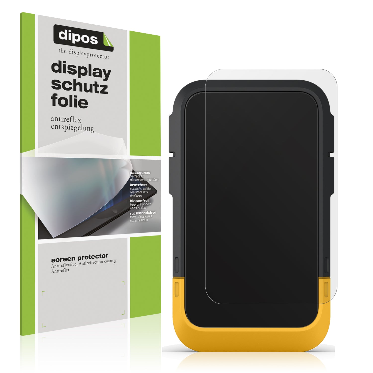 Matte Displayschutzfolie von dipos passend für Garmin Etrex SE, präziser Zuschnitt und blasenfrei montiert