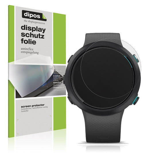 Matte Displayschutzfolie von dipos passend für Garmin Swim 2, präziser Zuschnitt und blasenfrei montiert