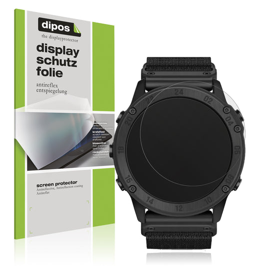 Matte Displayschutzfolie von dipos passend für Garmin Tactix Delta Solar Ballistic, präziser Zuschnitt und blasenfrei montiert