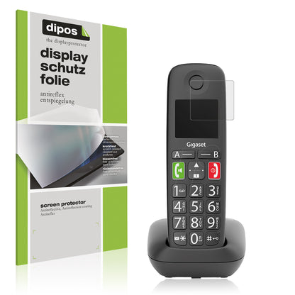 Matte Displayschutzfolie von dipos passend für Gigaset E290, präziser Zuschnitt und blasenfrei montiert