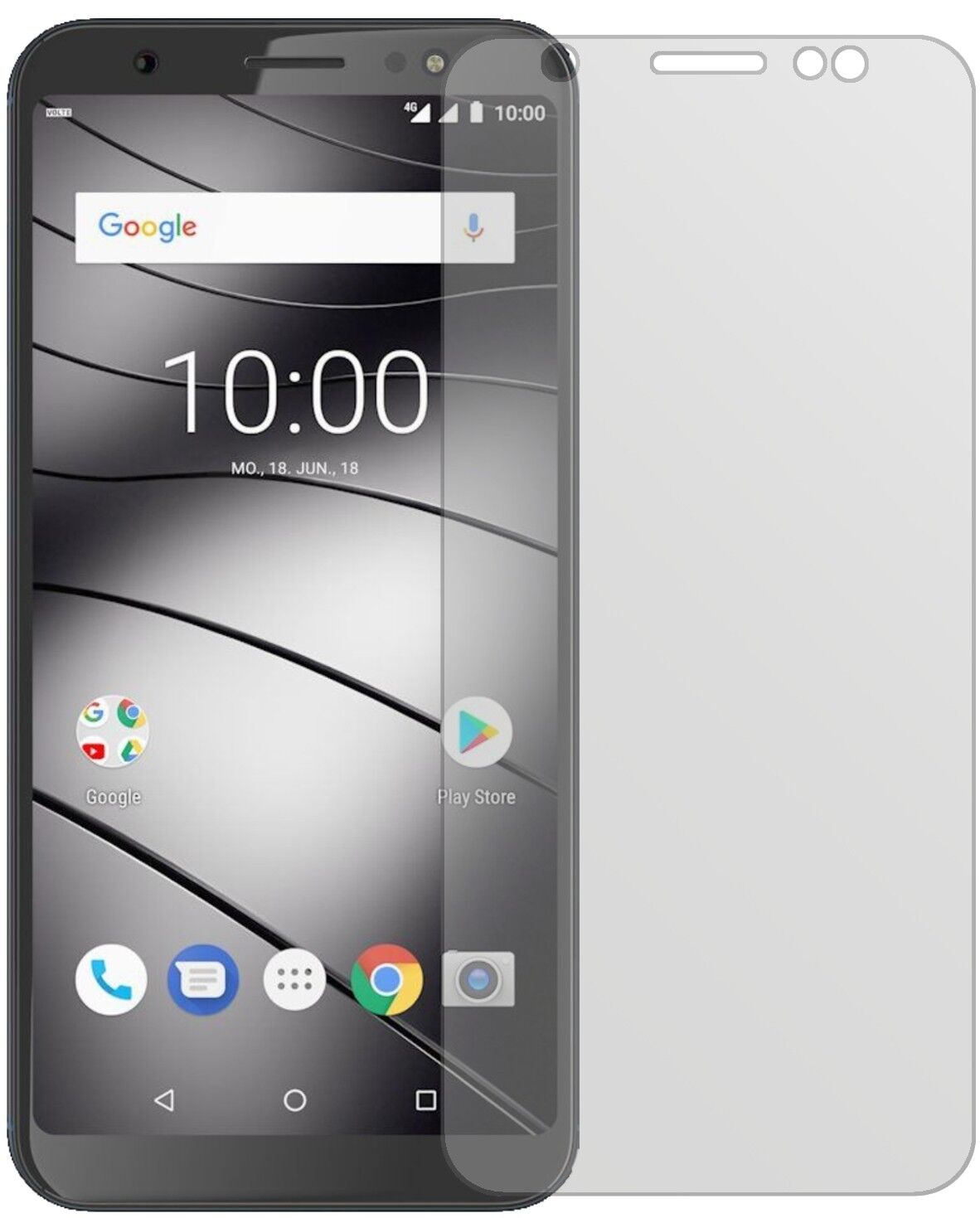 Matte Displayschutzfolie von dipos passend für Gigaset GS185, präziser Zuschnitt und blasenfrei montiert
