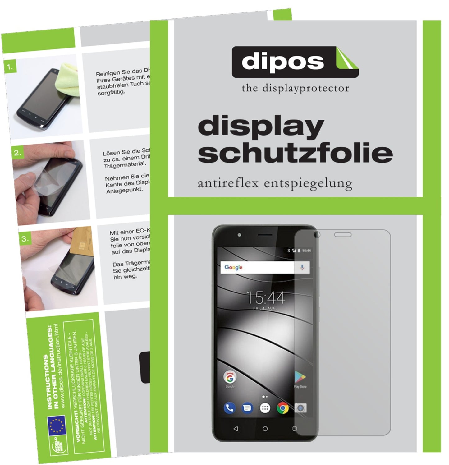 Matte Displayschutzfolie von dipos passend für Gigaset GS270 Plus, präziser Zuschnitt und blasenfrei montiert