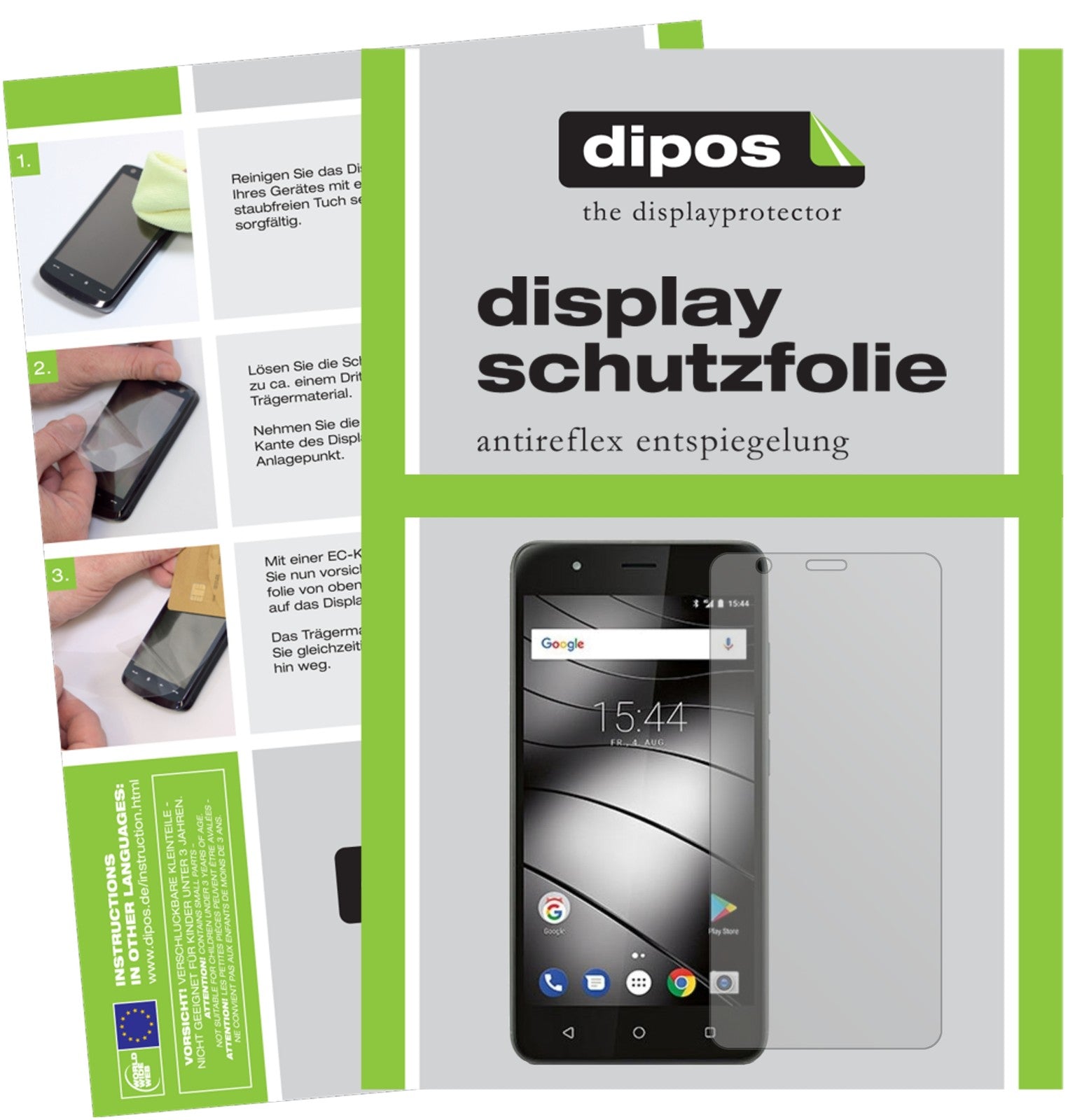 Matte Displayschutzfolie von dipos passend für Gigaset GS270 Plus, präziser Zuschnitt und blasenfrei montiert