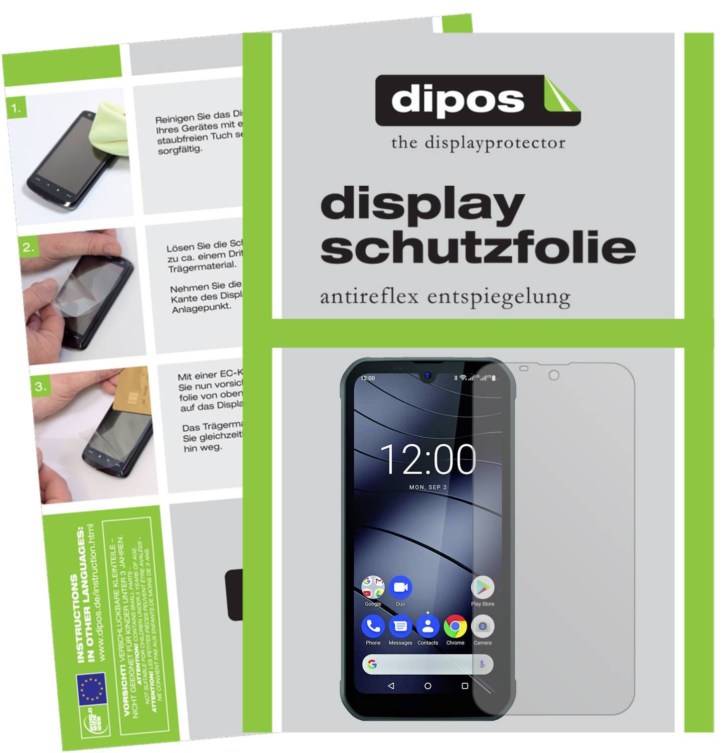 Matte Displayschutzfolie von dipos passend für Gigaset GX290 Plus, präziser Zuschnitt und blasenfrei montiert