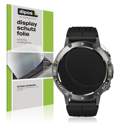 Matte Displayschutzfolie von dipos passend für Gleisa 1.8 Zoll MP3 Player, präziser Zuschnitt und blasenfrei montiert