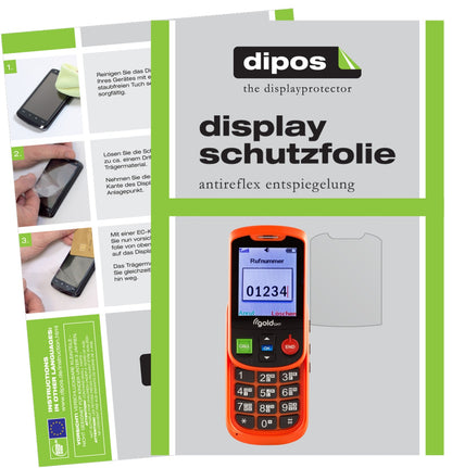 Matte Displayschutzfolie von dipos passend für Gold GMT Alto 2, präziser Zuschnitt und blasenfrei montiert