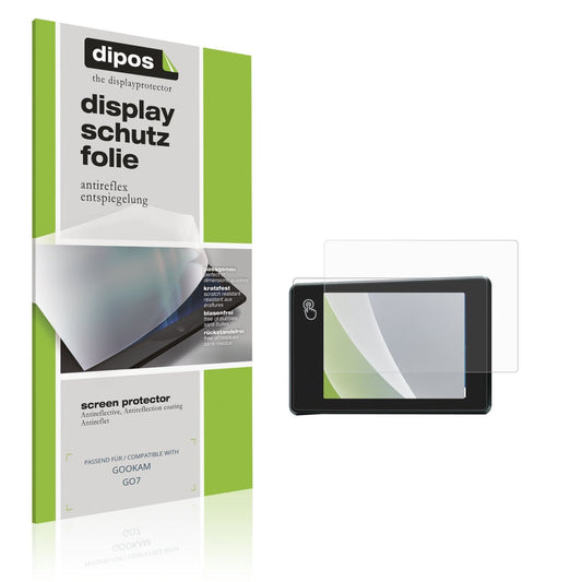 Matte Displayschutzfolie von dipos passend für GOOKAM GO7, präziser Zuschnitt und blasenfrei montiert
