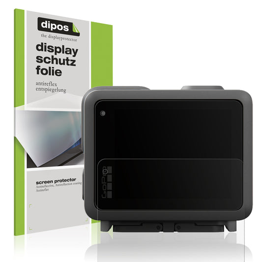 Matte Displayschutzfolie von dipos passend für GoPro Lit Hero, präziser Zuschnitt und blasenfrei montiert