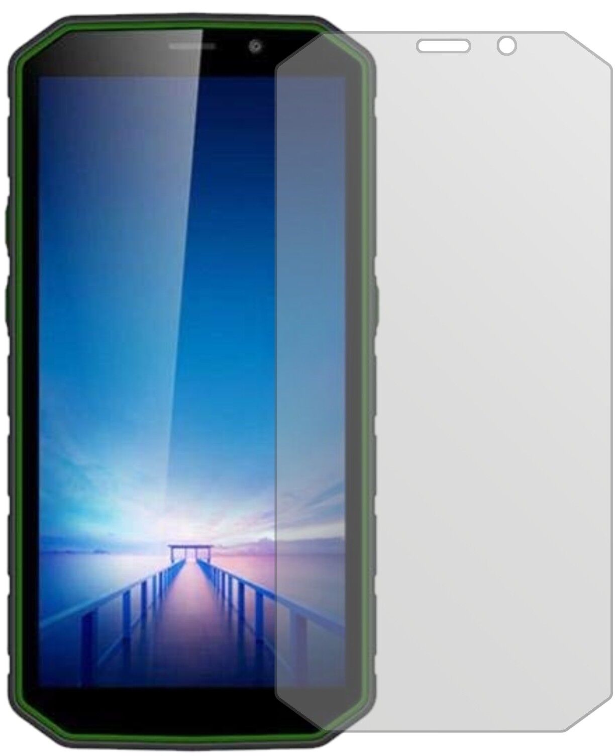 Matte Displayschutzfolie von dipos passend für Guophone XP9800, präziser Zuschnitt und blasenfrei montiert