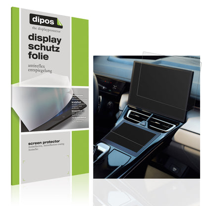 Matte Displayschutzfolie von dipos passend für GWM Wey 05 Dual Touchscreen, präziser Zuschnitt und blasenfrei montiert
