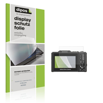 Matte Displayschutzfolie von dipos passend für H-Bocam WD900, präziser Zuschnitt und blasenfrei montiert
