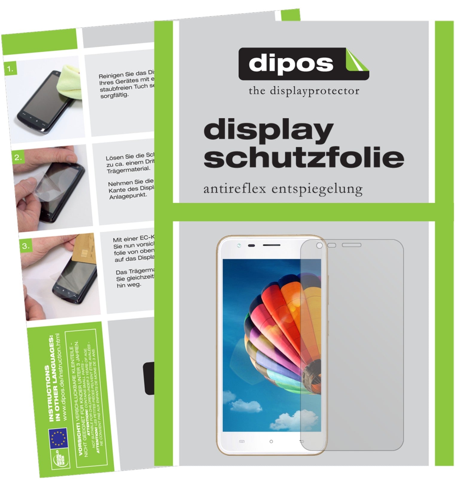 Matte Displayschutzfolie von dipos passend für Hafury Mix, präziser Zuschnitt und blasenfrei montiert