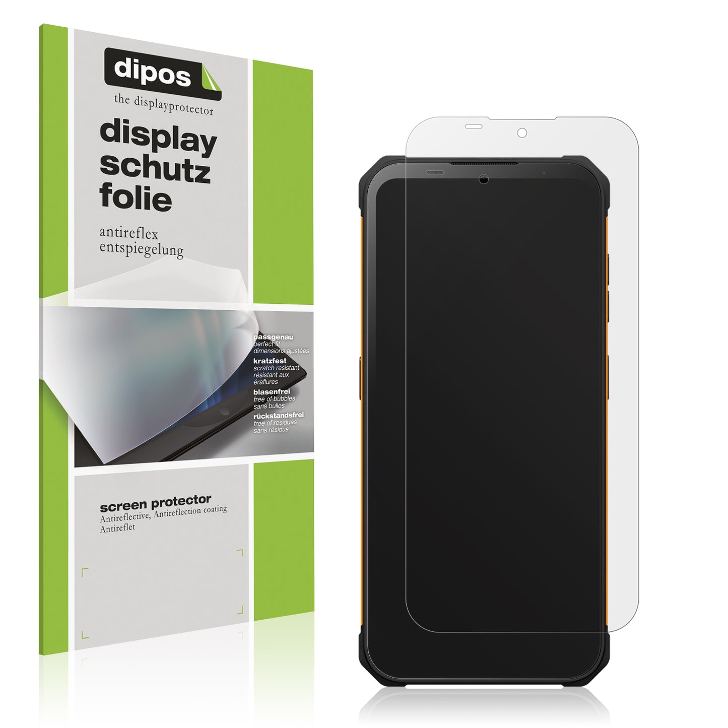 Matte Displayschutzfolie von dipos passend für Hammer H Iron, präziser Zuschnitt und blasenfrei montiert