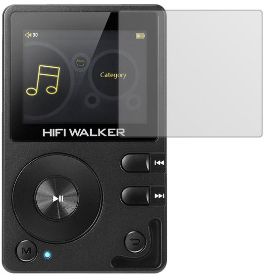 Matte Displayschutzfolie von dipos passend für HIFI WALKER H2 MP3-Player, präziser Zuschnitt und blasenfrei montiert