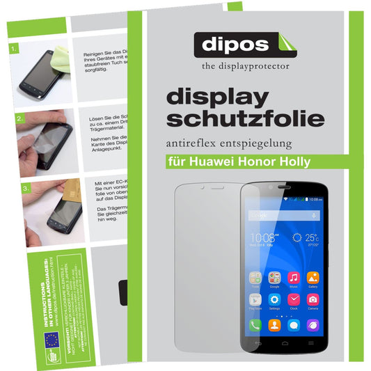 Matte Displayschutzfolie von dipos passend für Honor Holly Huawei, präziser Zuschnitt und blasenfrei montiert