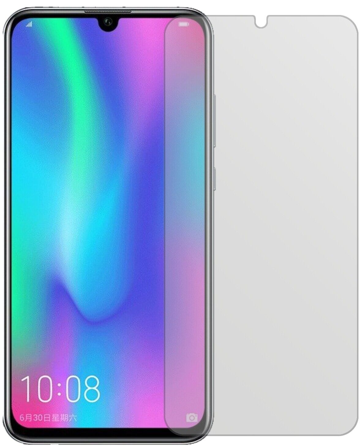 Matte Displayschutzfolie von dipos passend für Honor 10 Lite, präziser Zuschnitt und blasenfrei montiert