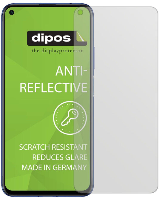 Matte Displayschutzfolie von dipos passend für Honor 20, präziser Zuschnitt und blasenfrei montiert
