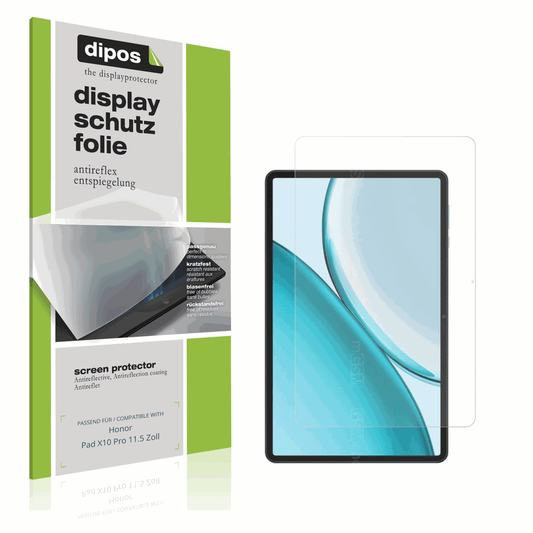 Matte Displayschutzfolie von dipos passend für Honor Pad X10 Pro 11.5 Zoll, präziser Zuschnitt und blasenfrei montiert