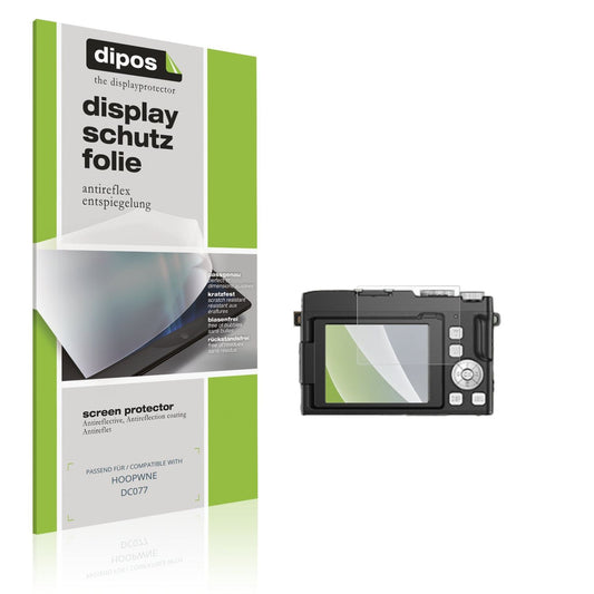 Matte Displayschutzfolie von dipos passend für HOOPWNE DC077, präziser Zuschnitt und blasenfrei montiert