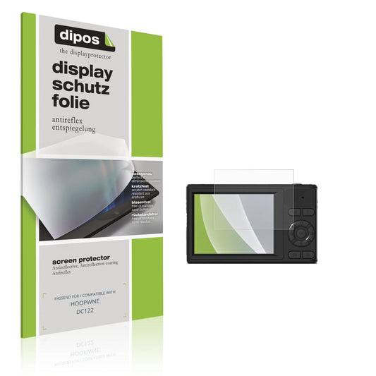 Matte Displayschutzfolie von dipos passend für HOOPWNE DC122, präziser Zuschnitt und blasenfrei montiert