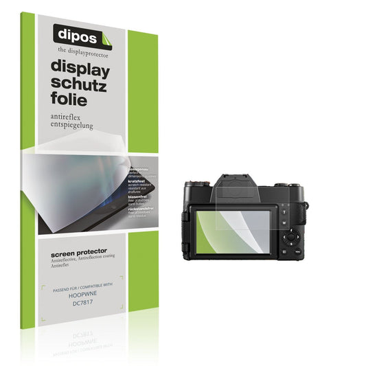 Matte Displayschutzfolie von dipos passend für HOOPWNE DC7817, präziser Zuschnitt und blasenfrei montiert