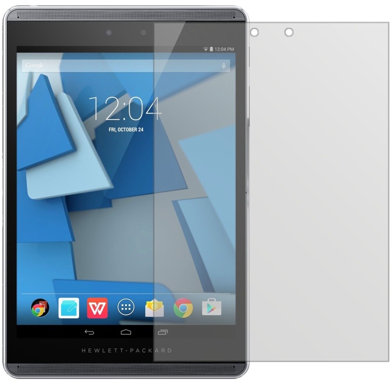 Matte Displayschutzfolie von dipos passend für HP Pro Slate 8, präziser Zuschnitt und blasenfrei montiert