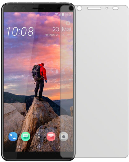 Matte Displayschutzfolie von dipos passend für HTC U12 Plus, präziser Zuschnitt und blasenfrei montiert