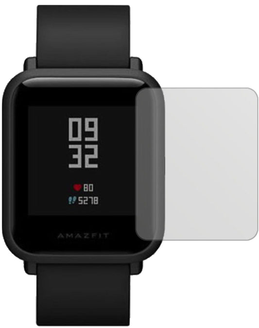 Matte Displayschutzfolie von dipos passend für Huami Amazfit Bip, präziser Zuschnitt und blasenfrei montiert