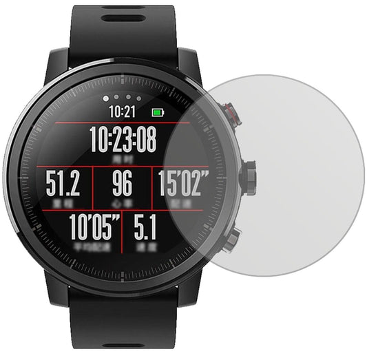 Matte Displayschutzfolie von dipos passend für Huami Amazfit Stratos, präziser Zuschnitt und blasenfrei montiert