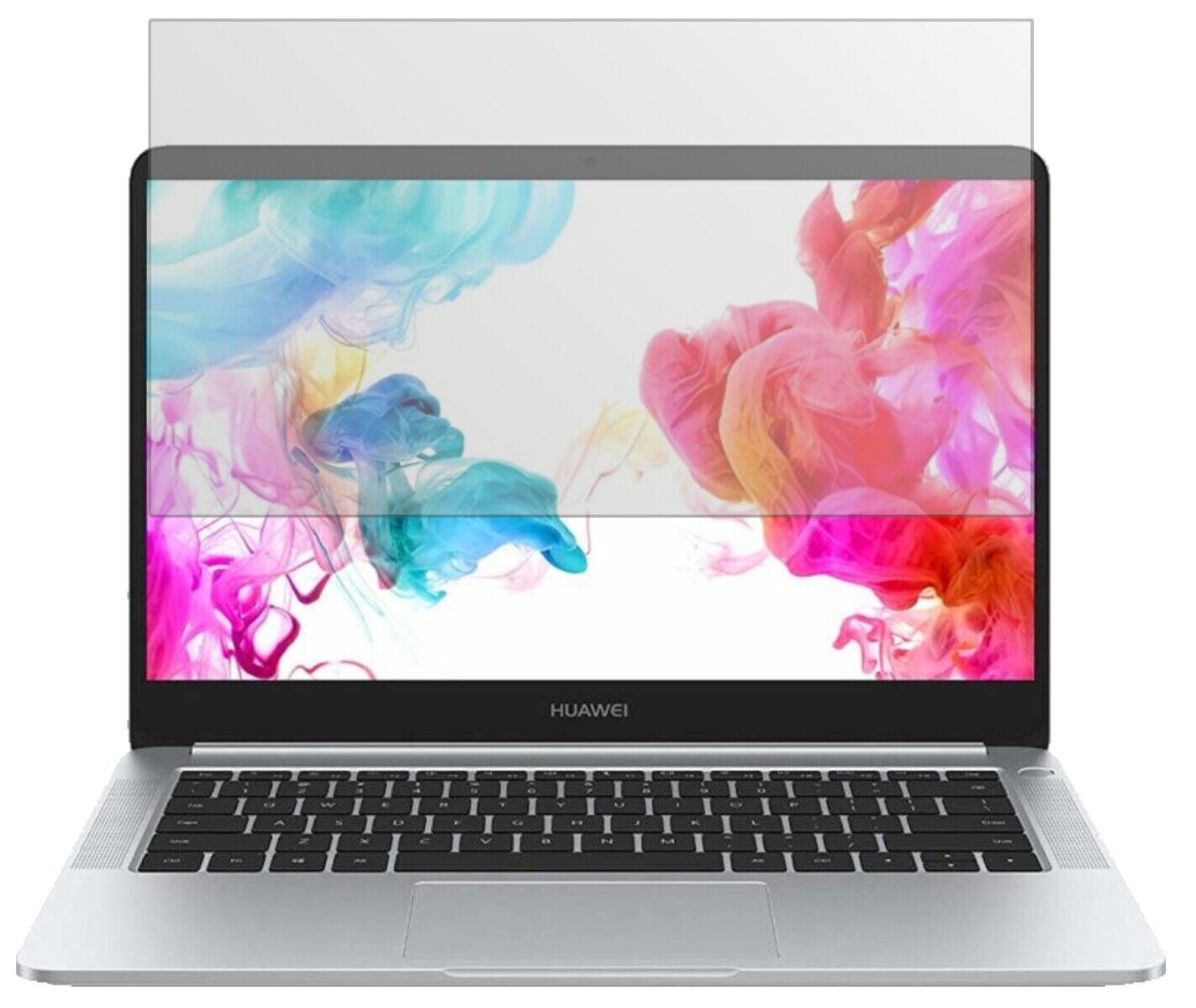 Matte Displayschutzfolie von dipos passend für Huawei MateBook D, präziser Zuschnitt und blasenfrei montiert