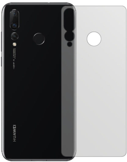 Matte Displayschutzfolie von dipos passend für Huawei Nova 4 Rückseite, präziser Zuschnitt und blasenfrei montiert