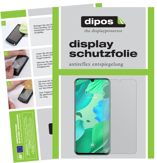 Matte Displayschutzfolie von dipos passend für Huawei nova 5 Pro, präziser Zuschnitt und blasenfrei montiert
